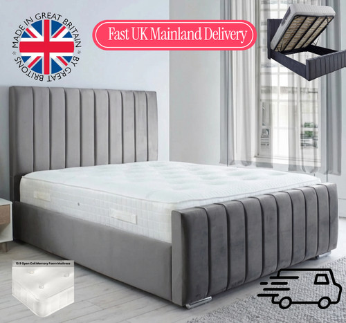 Harmony bed with ottoman - with,