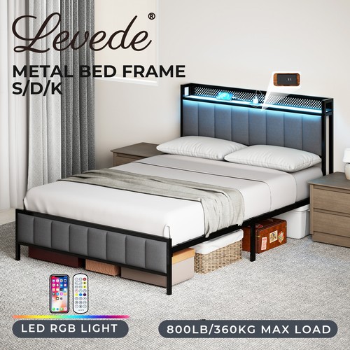 Levede led ottoman bed - bed, frame