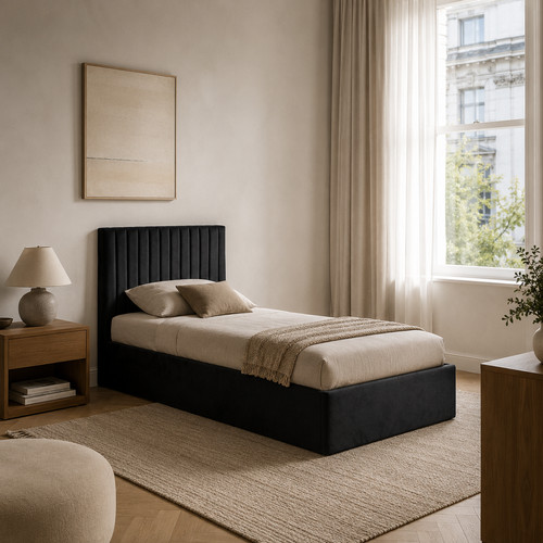 Single bed frame - luna, ottoman
