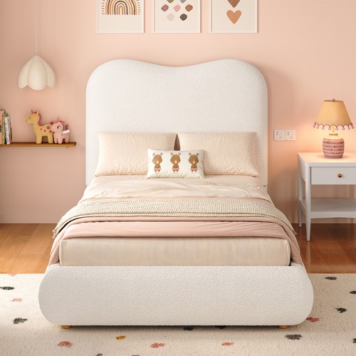 Bed 3ft single ottoman beige - 3ft,