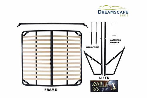 Ottoman gas lift storage bed - ottoman,