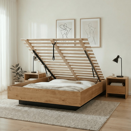 Koping gas lift ottoman bed - gas,