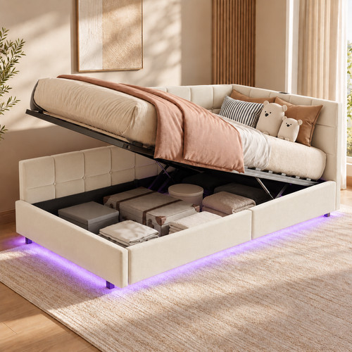 3ft single ottoman storage - storage, bed
