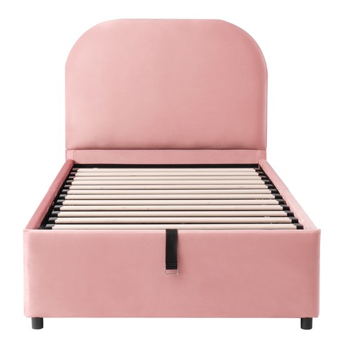 Upholstered bed single - upholstered,