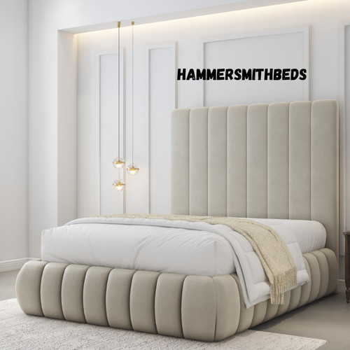 Bubble panel bed - panel, plush