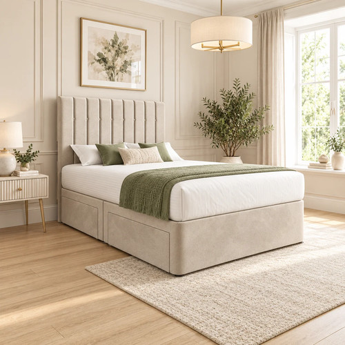 Luxury divan bed with - divan, storage