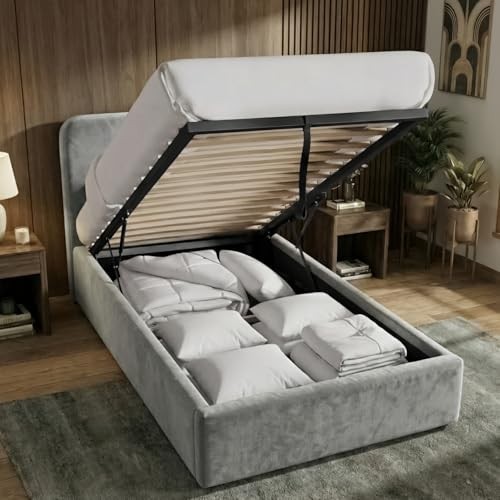 Single ottoman bed - ottoman,