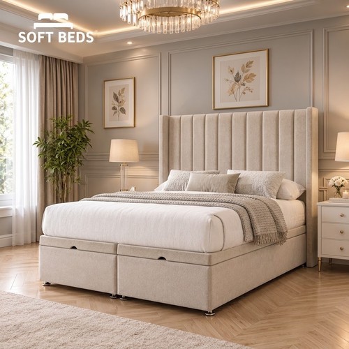 Ottoman divan winged bed frame - ottoman,
