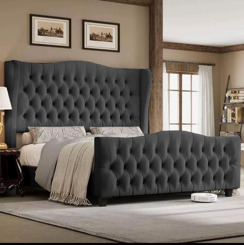 Alpine wingback bed - alpine,